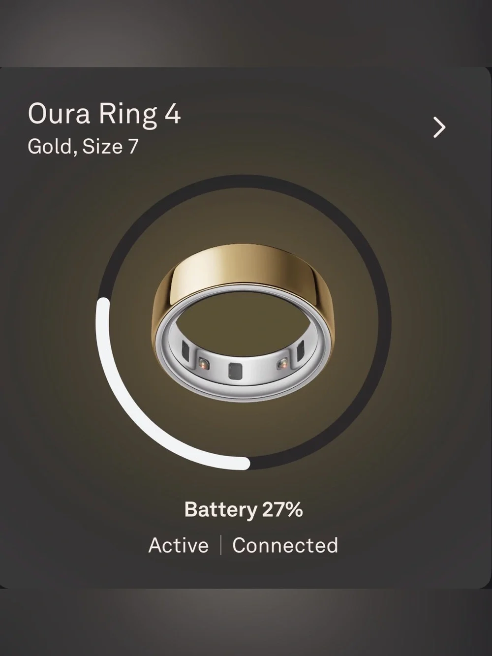 Oura Ring Gen 4 Size 7